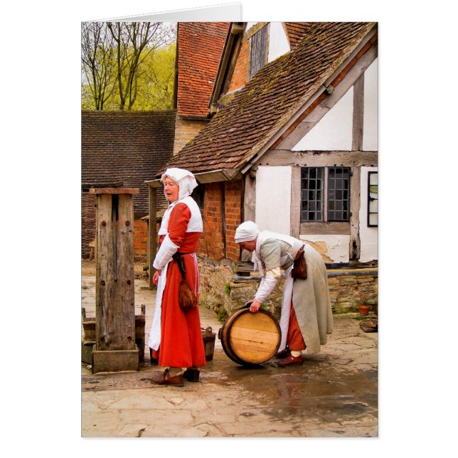 OLD ENGLAND-KORT HÄLSNINGSKORT (Framsidan)