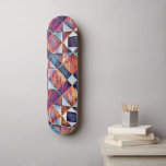 OLD ENGLAND TILED GOLV MINI SKATEBOARD BRÄDA 18,5 CM<br><div class="desc">Ett konstverk av en gammal engelsk tild golv.</div>