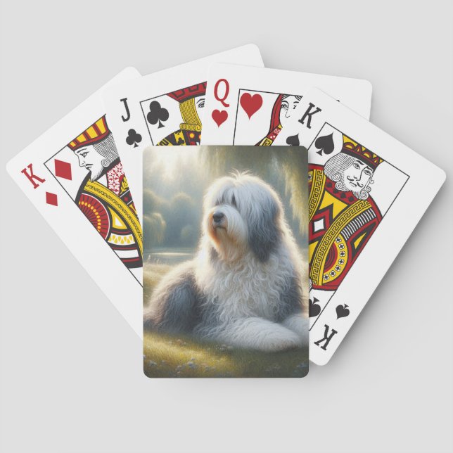 Old English Sheepdog Casinokort (Baksidan)