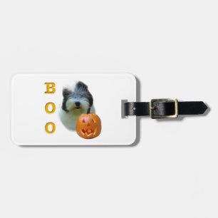 Old English Sheepdog Halloween Boo Bagagebricka