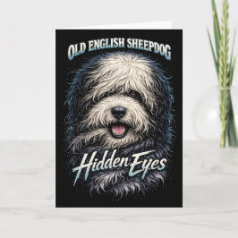 Old English Sheepdog Helgkort