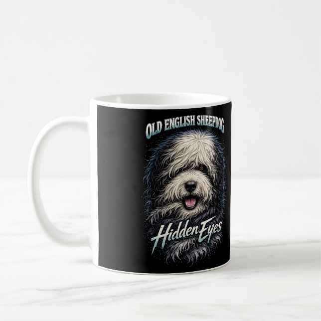 Old English Sheepdog Kaffemugg (Vänster)
