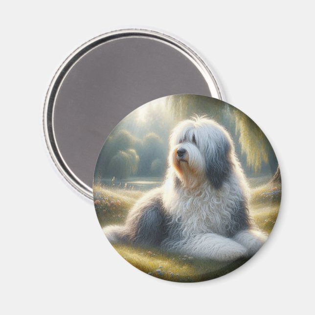 Old English Sheepdog Magnet (Front/Back)