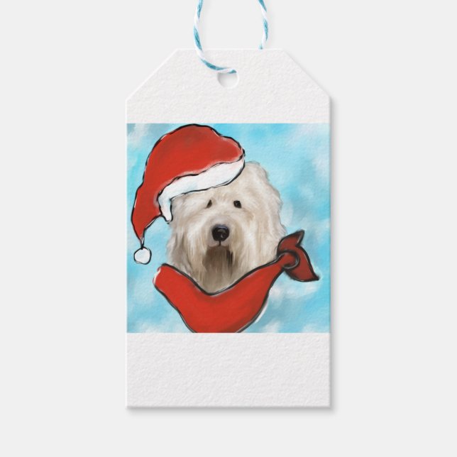 Old English Sheepdog Presentetikett (Framsidan)