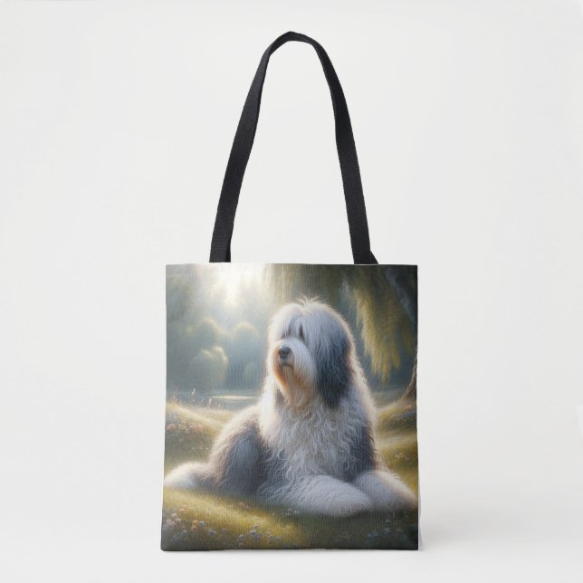 Old English Sheepdog Tygkasse (Framsida)