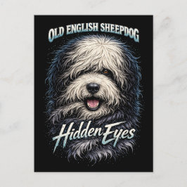 Old English Sheepdog Vykort