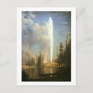 Old Faithful, Albert Bierstadt Vykort