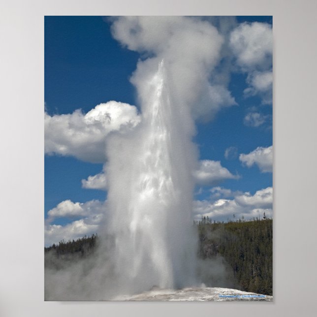 Old Faithful Geyser - Finkonsttryck Poster (Framsidan)