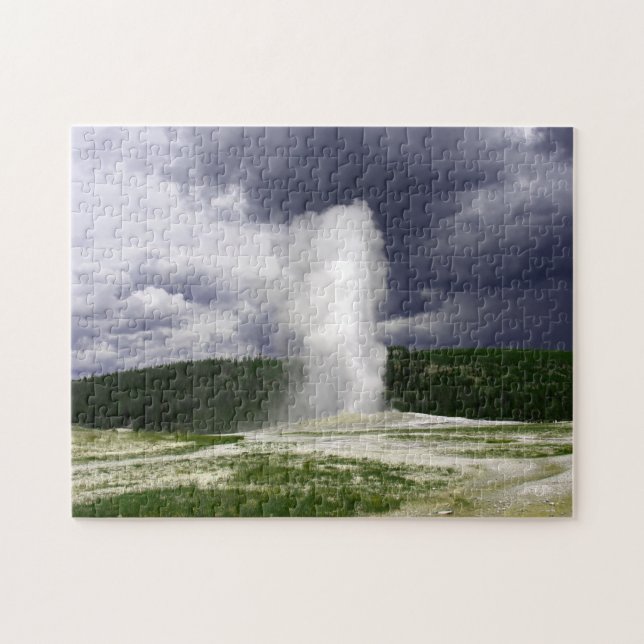 Old Faithful Montana. Pussel (Horisontell)