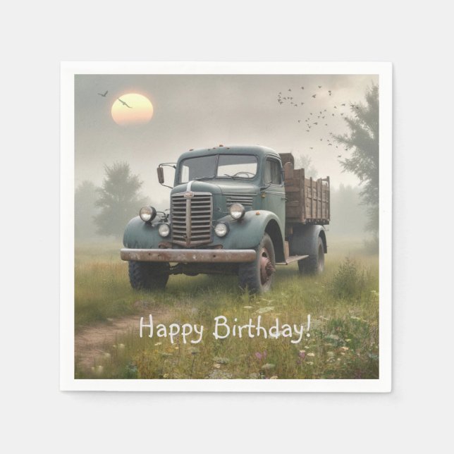 Old Farm Lastbil Pappersservett (Framsidan)