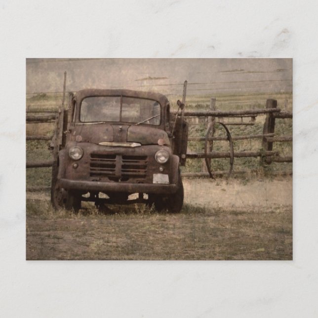 Old Farm Lastbil Vykort (Framsida)