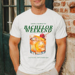 Old Fashioned Cocktail Pojkvecka T Shirt<br><div class="desc">"Old Fashioned Bachelor Party"-sviten är en djärv och tidlös kollektion designad för en helg med klassisk stil och oförglömlig kul. Centrerad kring en rik, vintage-inspirerad färgpalett och med en slående akvarell av en gammaldags cocktail, fångar denna kollektion anden av förfinad glädje. Perfekt för en brudgum som uppskattar bra whisky och...</div>