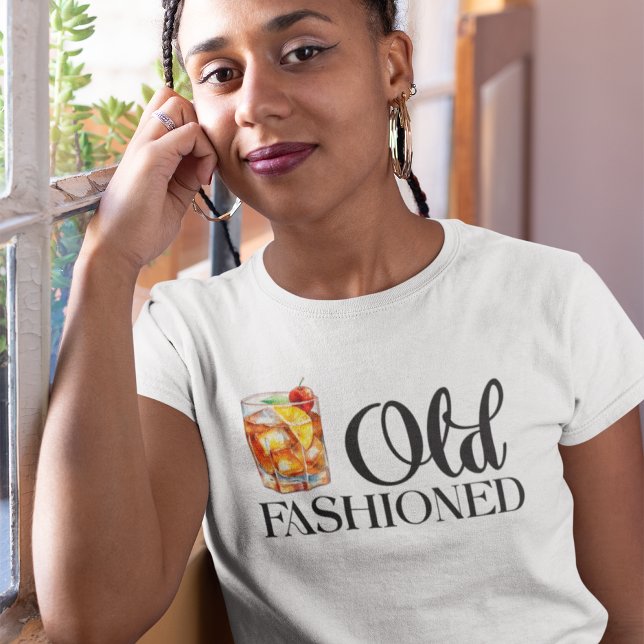 Old Fashioned Cocktail T-Shirt på svenska (Skapare uppladdad)
