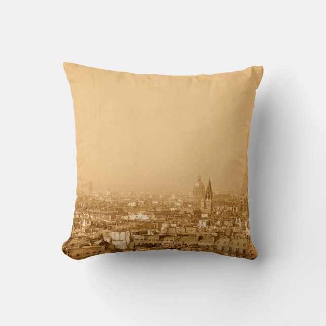 Old-fashioned paris franceparis, aged, ancient, an kudde (Framsida)