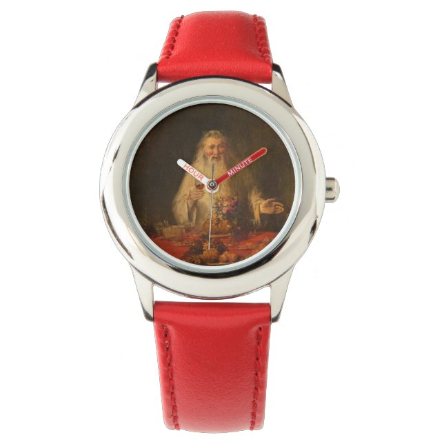 Old Father Christmas (Santa Claus) Armbandsur (Framsida)