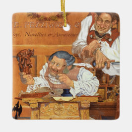 Old Fezziwig Julgransprydnad Keramik