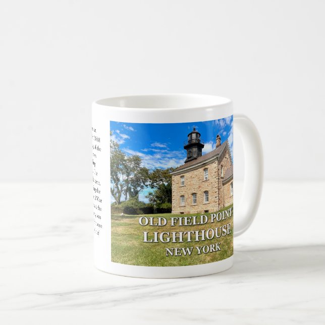 Old Field Point Lighthouse, New York Mugg (Framsida höger)