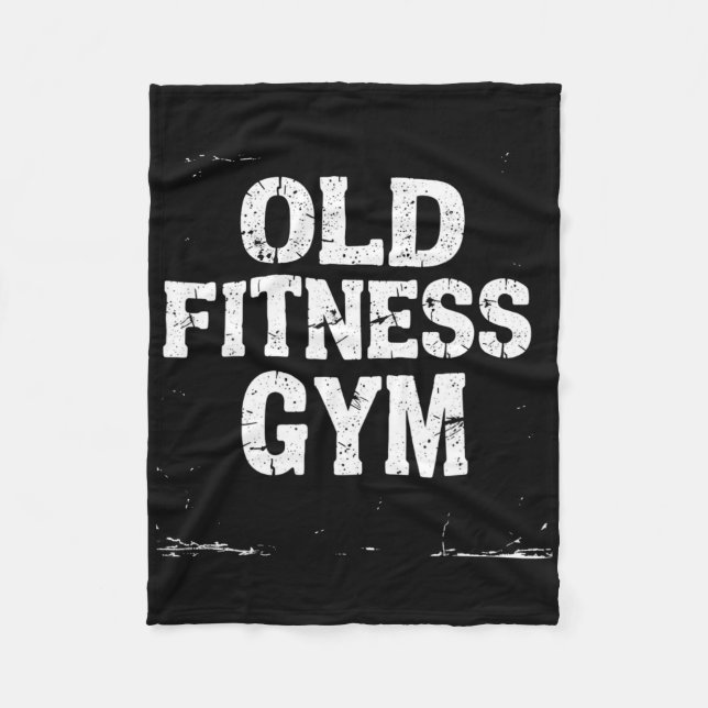 Old Fitness Gym Fleecefilt (Framsidan)