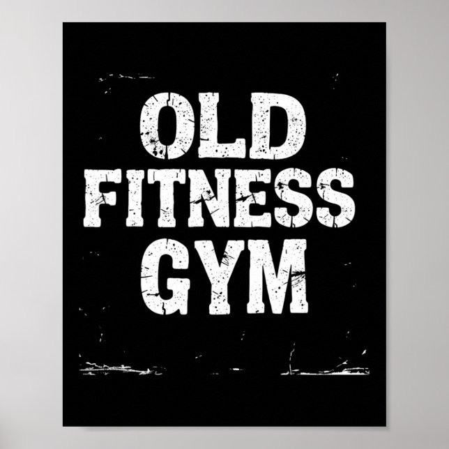 Old Fitness Gym Poster (Framsidan)