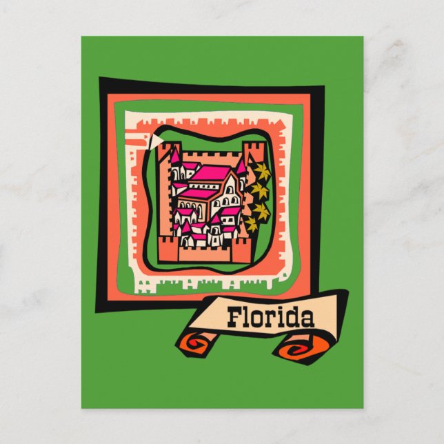 Old Florida Vykort (Framsida)