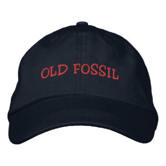 OLD FOSSIL hat Broderad Keps