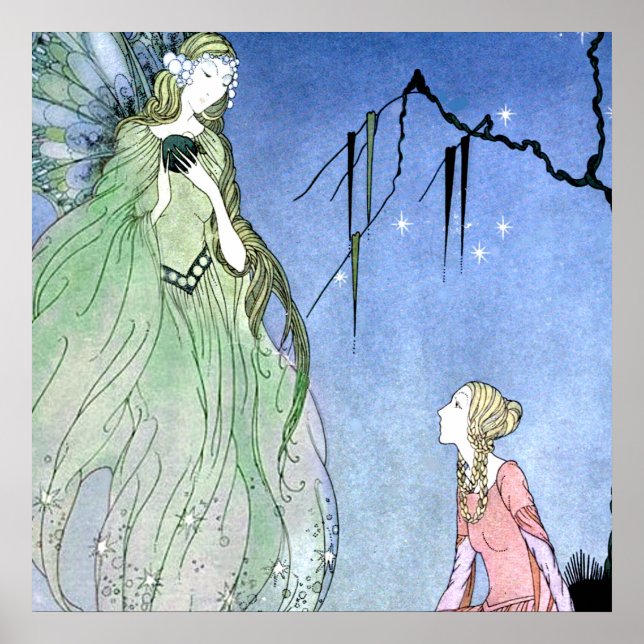 “Old French Fairy Tales” av Virginia Francess Ster Poster (Framsidan)
