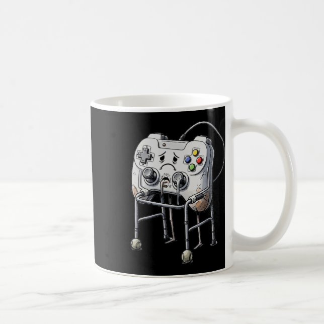 Old Gamer Retro Video Game Old Gamer  Kaffemugg (Höger)