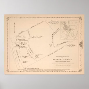 Old George Washington Boytown Homestead Karta (193 Poster