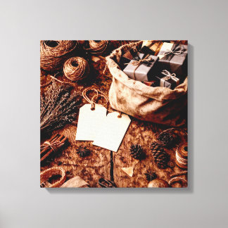 Old Gift Bag Canvastryck