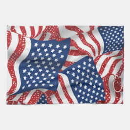 Old glory Alla amerikanska - USA flagga - Firande Kökshandduk