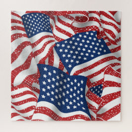 Old glory American Flagga Jigszle Puzzle Pussel