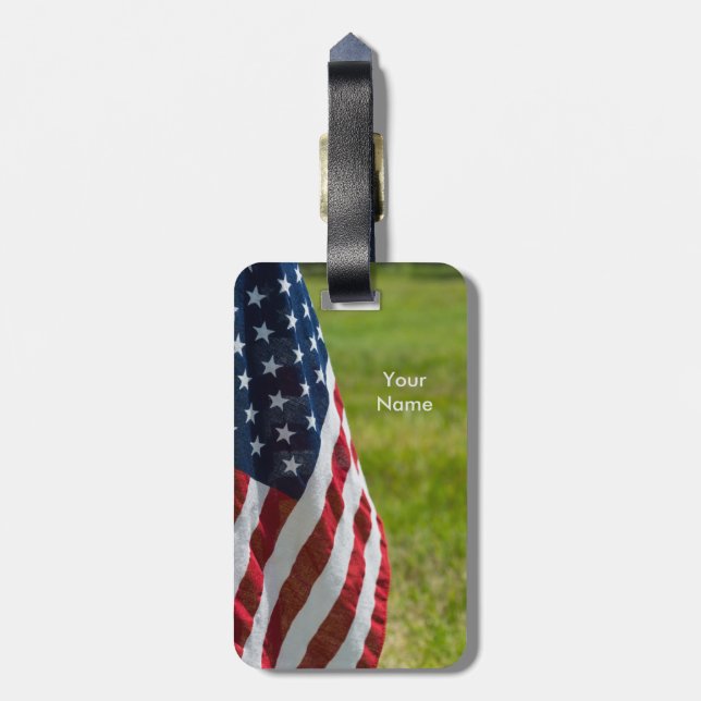 Old glory bagagebricka (Baksidan Lodrät)