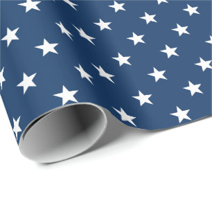 Old Glory Blå Stjärnor (medelstorlek) Presentpapper