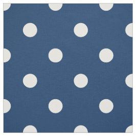Old glory Blue White Polka dots (stor ) Tyg