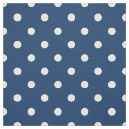 Old glory Blue White Polka dots Tyg
