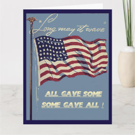 Old glory den långa maj vinkar det det stora kort