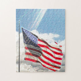 Old glory eller den amerikanska Flagga Stars och s Pussel