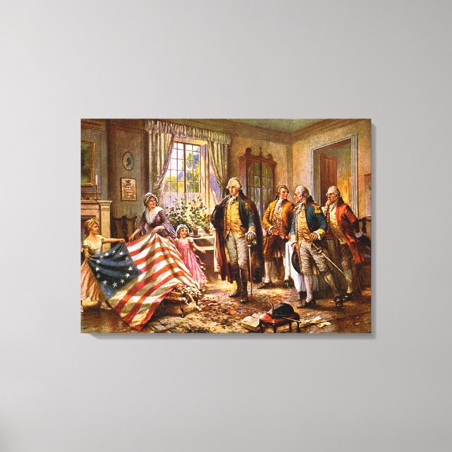 "Old glory födelse" - omkring 1917 Canvastryck (Framsida)