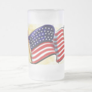 Old glory Frostat glas Mugg