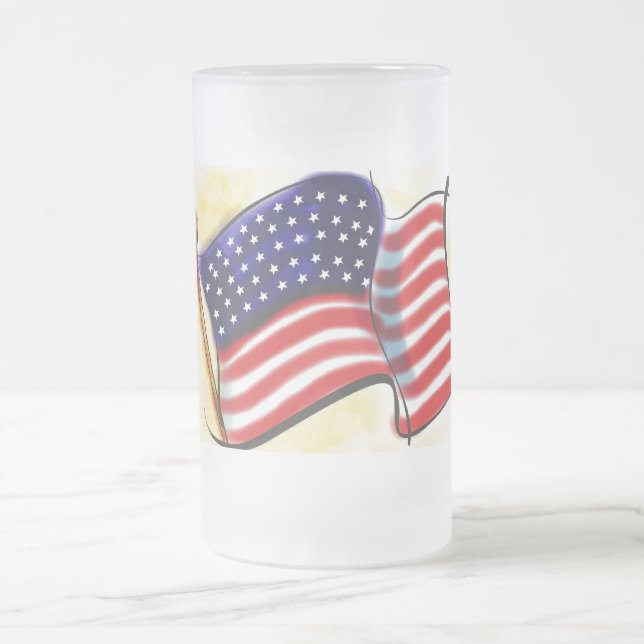 Old glory Frostat glas Mugg (Center)