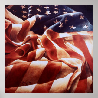 Old glory poster