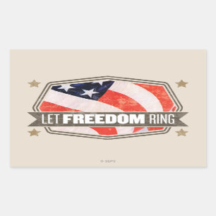 Old glory rektangulärt klistermärke