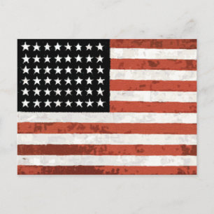 Old glory Rustic-vykort Vykort