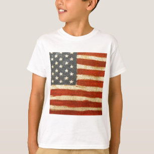 Old gloryamerikanska flaggan tee shirt