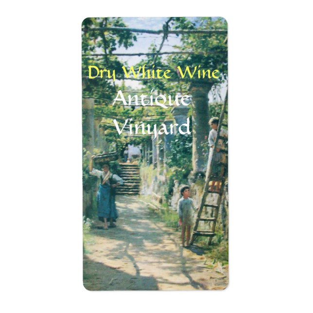 OLD GRAPE VINEYARD HARVEST VIN TASTING PARTY FRAKTSEDEL (Framsidan)