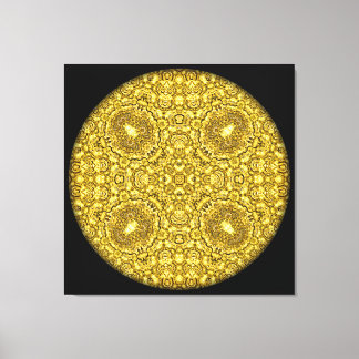 ’Old Guld’ Mandala Canvastryck