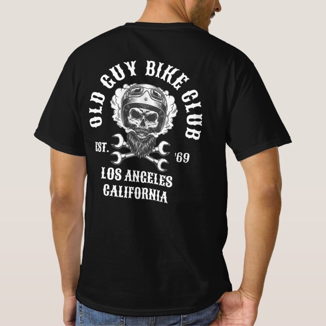 OLD GUY BIKE-KLUBB T SHIRT (Baksida)