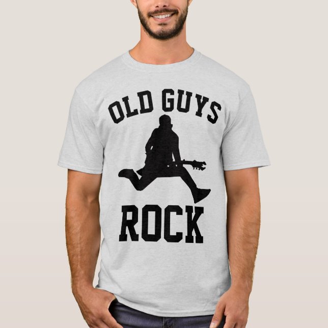 OLD GUYS STEN, Funny Manar-shirts T Shirt (Framsida)