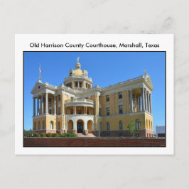 Old Harrison County Domstol, Marshall, Texas Vykort