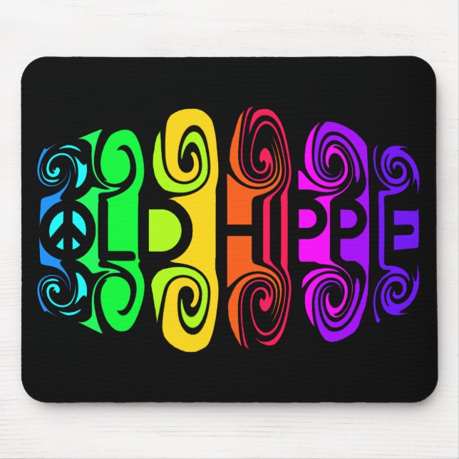 OLD HIPPIE mousepad Musmatta (Framsidan)